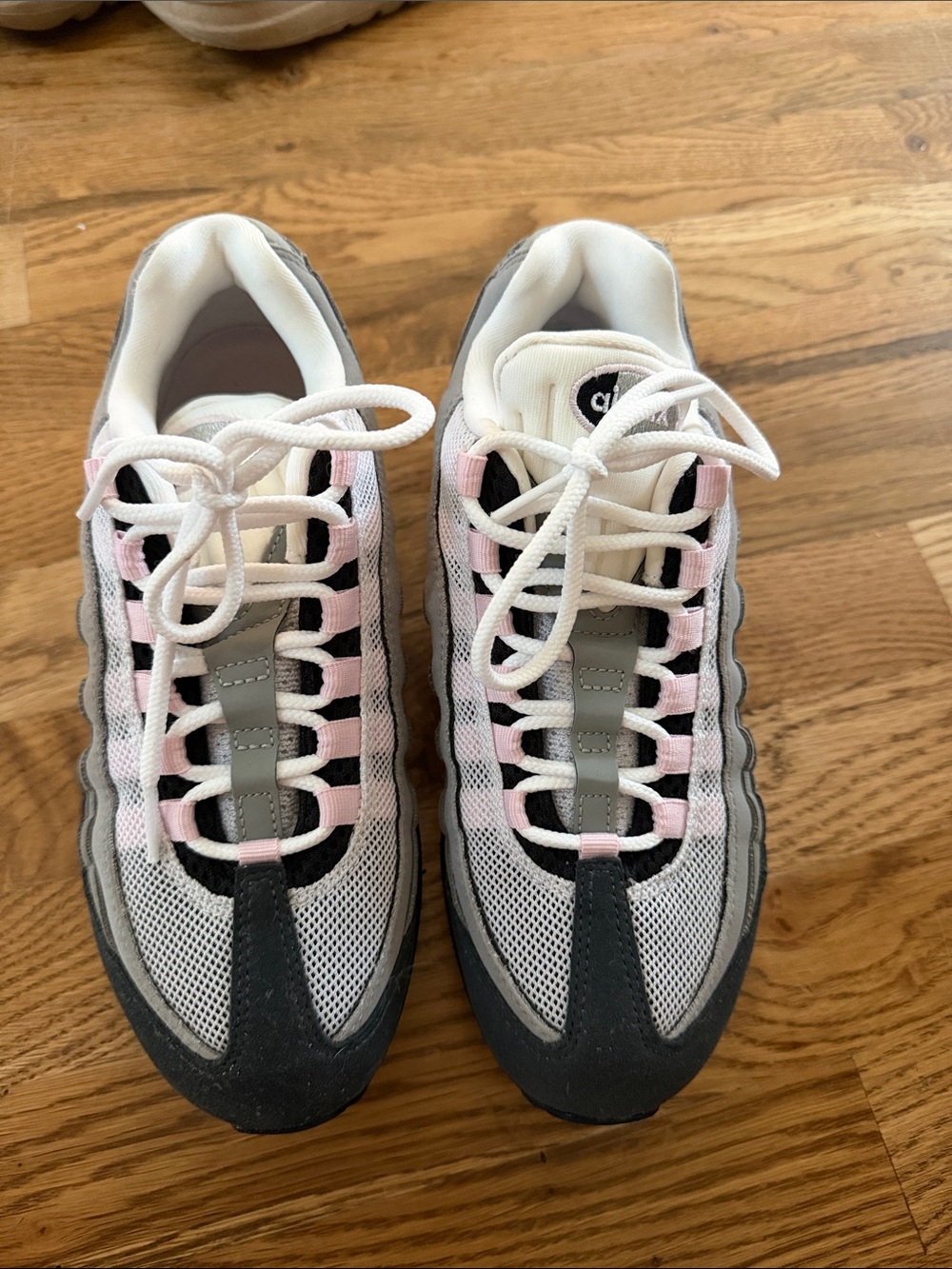 Nike Women's Air Max 95 Pink and Grey